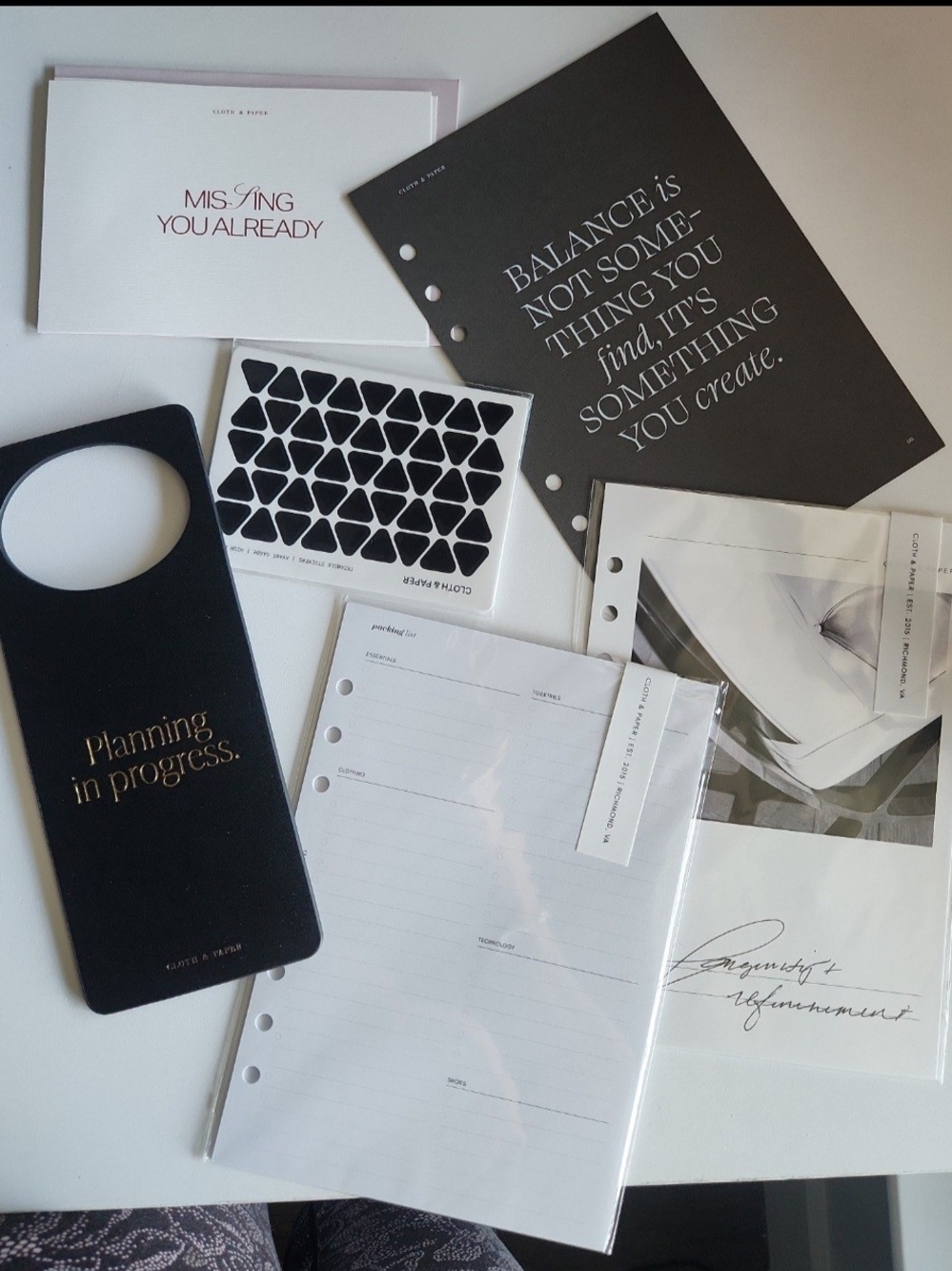 Cloth And Paper Bundle 1